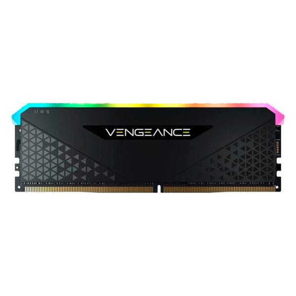 MEMORIA RAM PC 8GB CORSAIR VENGEANCE RGB RS DDR4 3600MHz CL18 1.35V RGB CMG8GX4M1D3600C18 NEGRO