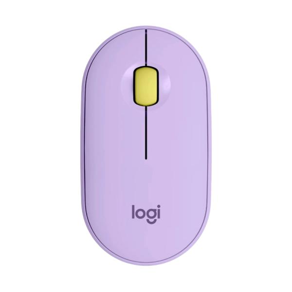 MOUSE LOGITECH PEBBLE M350 INAL&Aacute;MBRICO  BLUETOOTH / NANO RECEPTOR 1000 DPI 910-006659 LAVANDA