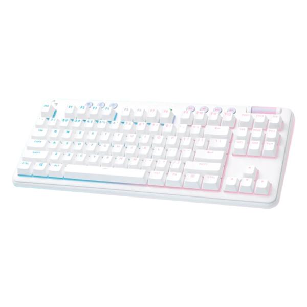 TECLADO GAMING RGB LOGITECH G715 MECÁNICO INALÁMBRICO BLUETOOTH INGLÉS 920-010453 BLANCO