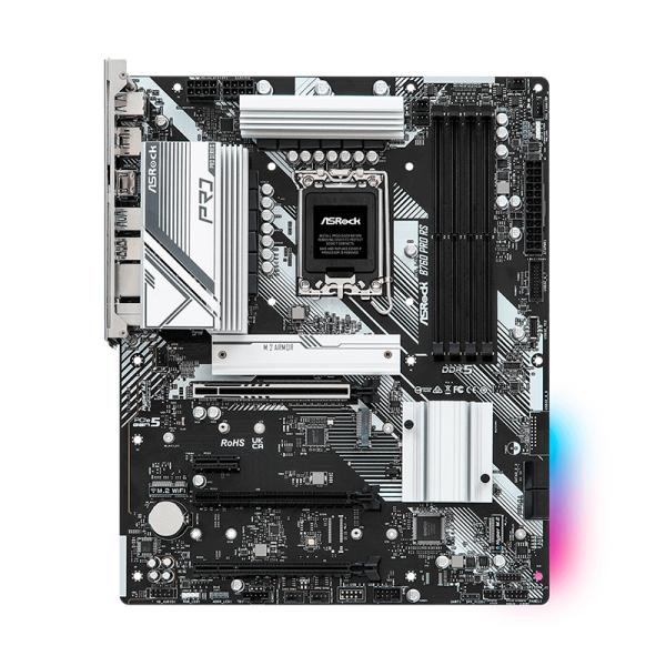 TARJETA MADRE ASROCK B760 PRO RS LGA1700 ATX DDR5 NEGRO / BLANCO