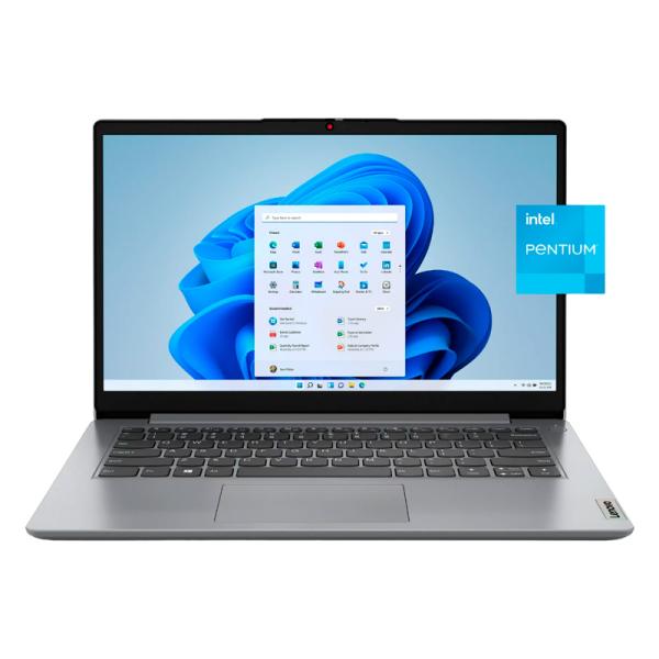 LAPTOP LENOVO 82V6001DUS 14" PENTIUM N5030 4GB 128GB SSD WINDOWS 11 CLOUD GRAY-ENGLISH