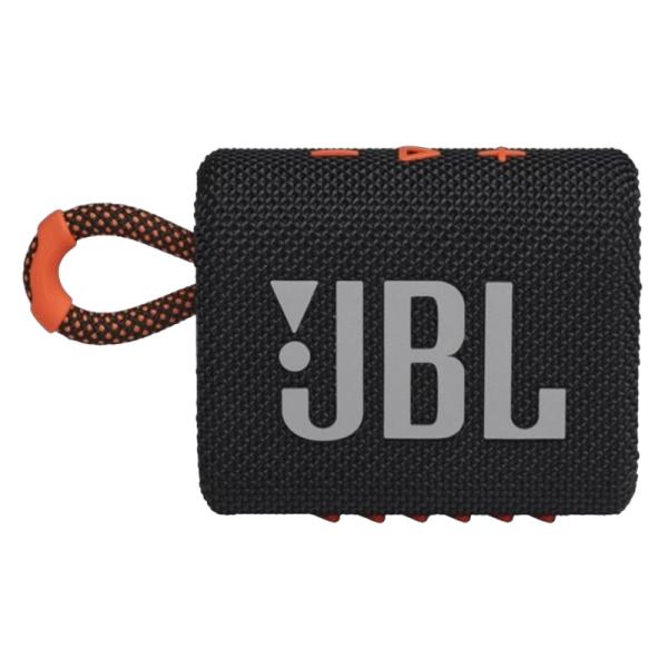 PARLANTE JBL GO 3 4W BLUETOOTH A PRUEBA DE AGUA JBLGO3BLKOAM NEGRO / NARANJA