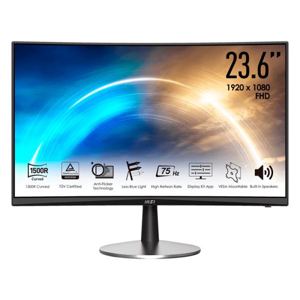 MONITOR 24" MSI OPTIX MP242C 1920 X 1080 FHD 75HZ 1MS HDMI D-SUB FREESYNC+ MOUSE GAMING GM08