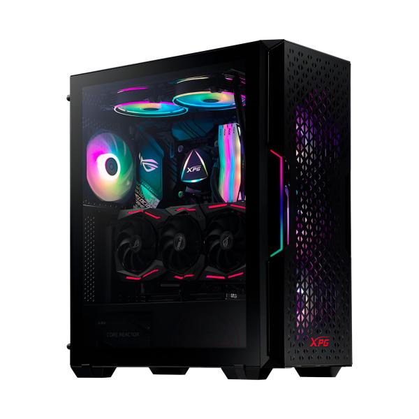 CASE GAMING RGB ADATA XPG STARKER AIR MID TOWER VENTILADORES 2 DE 120MM CON VIDRIO LATERAL Y MALLA FRONTAL STARKERAIR-BKCWW NEGRO