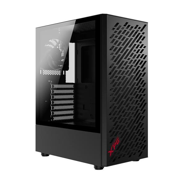 CASE GAMING XPG ADATA VALOR AIR MID TOWER VENTILADORES 4 DE 120MM CON VIDRIO LATERAL VALORAIRMT-BKCWW NEGRO