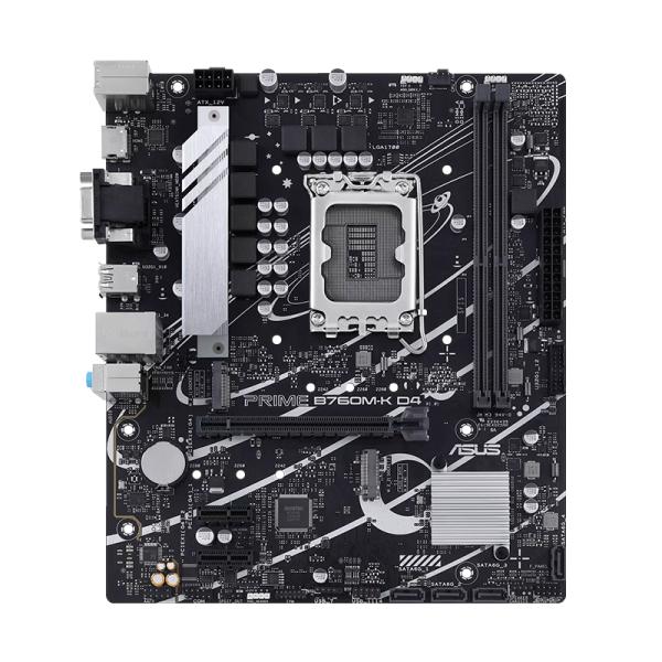 TARJETA MADRE ASUS PRIME B760M-K D4 LGA1700 M-ATX DDR4 NEGRO / BLANCO