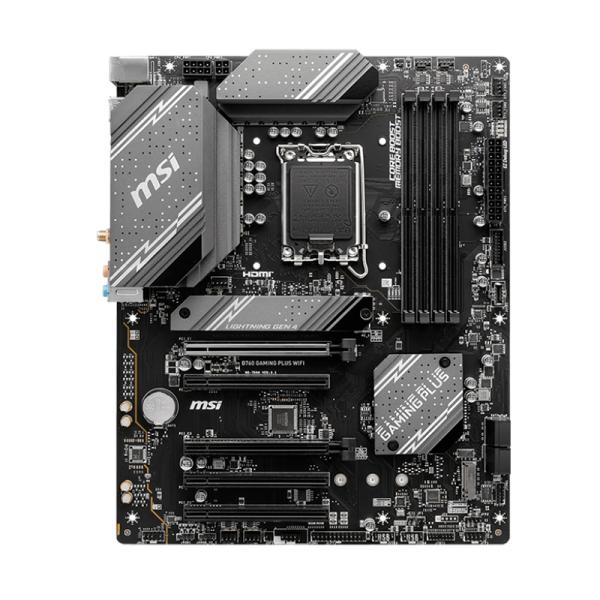 TARJETA MADRE MSI B760 GAMING PLUS WIFI ATX DDR5 911-7D98-029 NEGRO