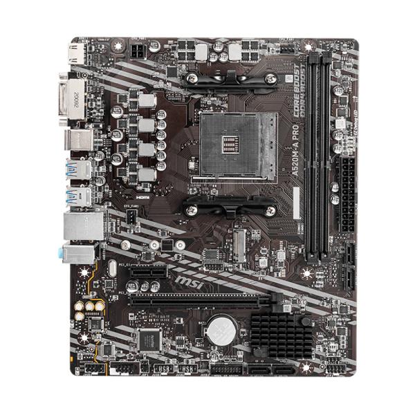 TARJETA MADRE MSI A520M-A PRO AM4 MICRO-ATX DDR4 911-7C96-034 NEGRO