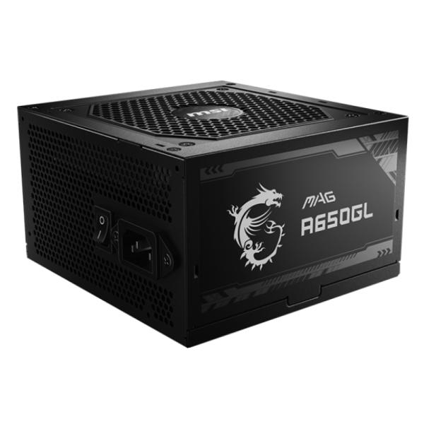 FUENTE DE PODER MSI MAG A650GL 650W 80 PLUS GOLD FULL MODULAR ATX 306-7ZP8C23-CE0 NEGRO NEGRO