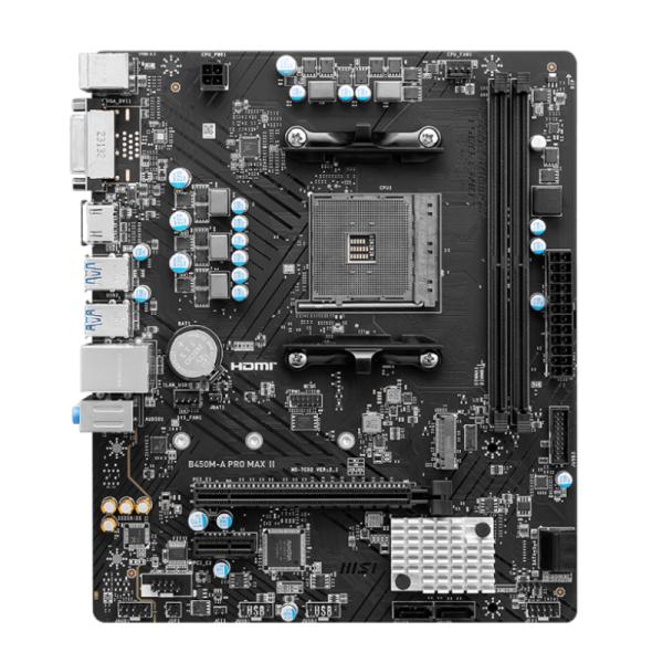 TARJETA MADRE MSI B450M-A PRO MAX II AM4 DDR4 911-7C52-043 NEGRO