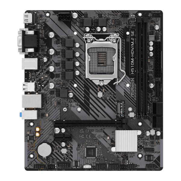 TARJETA MADRE ASROCK H510M-HDV/M.2 SE LGA1200 MICRO-ATX DDR4 90-MXBM00-A0UAYZ NEGRO