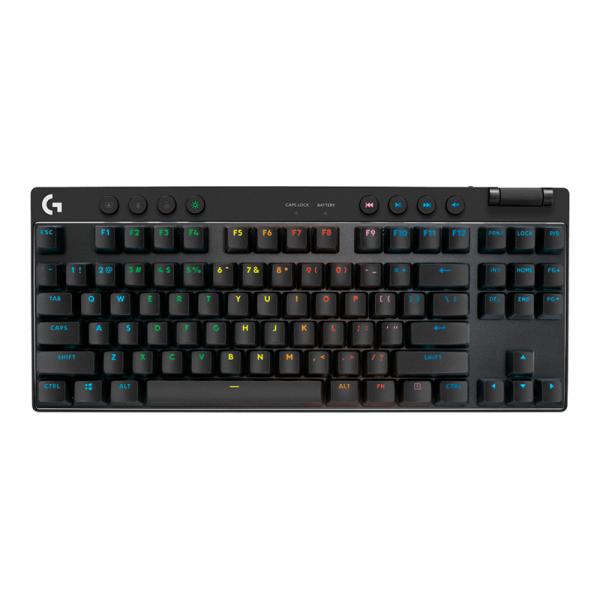 TECLADO GAMING RGB LOGITECH G PRO X TKL MECÁNICO INALÁMBRICO INGLÉS 920-012127 NEGRO