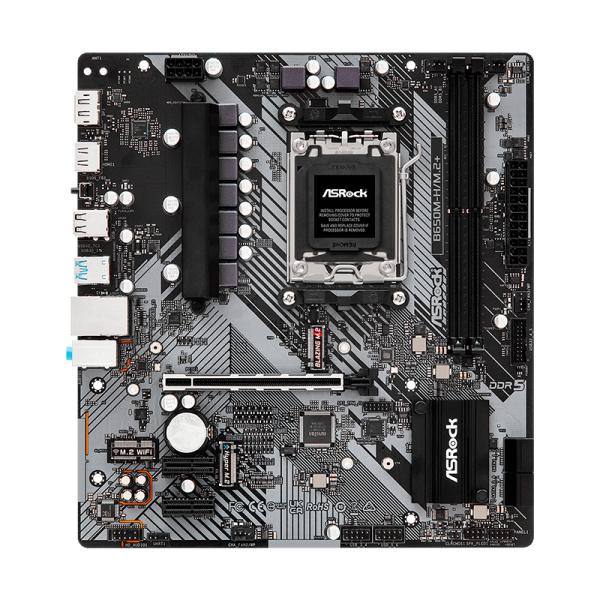TARJETA MADRE ASROCK B650M H M2 PLUS AM5 MICRO-ATX DDR5 B650M-H/M.2+ NEGRO