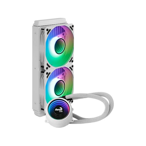 ENFRIAMIENTO LIQUIDO RGB AEROCOOL MIRAGE L240 WHITE AIO 240MM ACLA-MR24127.73 BLANCO