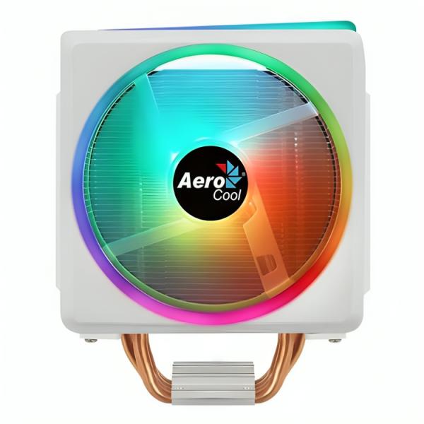ENFRIAMIENTO DE AIRE AEROCOOL CYLON 4F WH ARGB PWM 4P LGA1700/AM5 1X120MM PARA CPU ACTC-CL30430.02 BLANCO