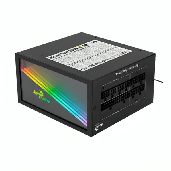 FUENTE DE PODER AEROCOOL MIRAGE GOLD 850W 80 PLUS GOLD FULL MODULAR ATX ACPG-MF85FUC.11 NEGRO