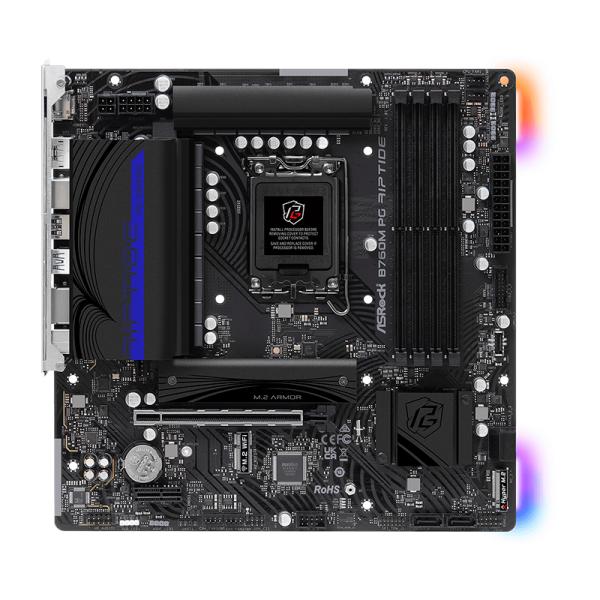 TARJETA MADRE ASROCK B760M PG RIPTIDE LGA1700 MICRO-ATX DDR5 NEGRO