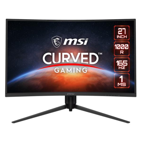 MONITOR 27" MSI G271CQR 2560 x 1440 165HZ 1MS HDMI DISPLAY PORT FREESYNC 9S6-3CC35H-021