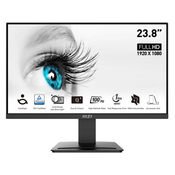 MONITOR 24" MSI PRO MP2412 1920 X 1080 FHD 100HZ 1MS HDMI DISPLAY PORT 9S6-3BA9CH-041