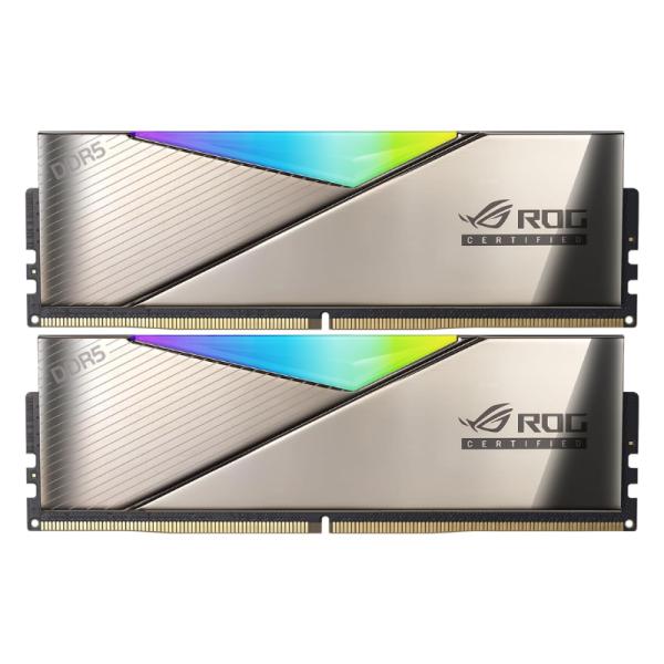 MEMORIA RAM PC 32GB ADATA XPG LANCER RGB ROG DDR5 6600MHz CL32 1.4V RGB AX5U6600C3216G-DCLARROG GRIS