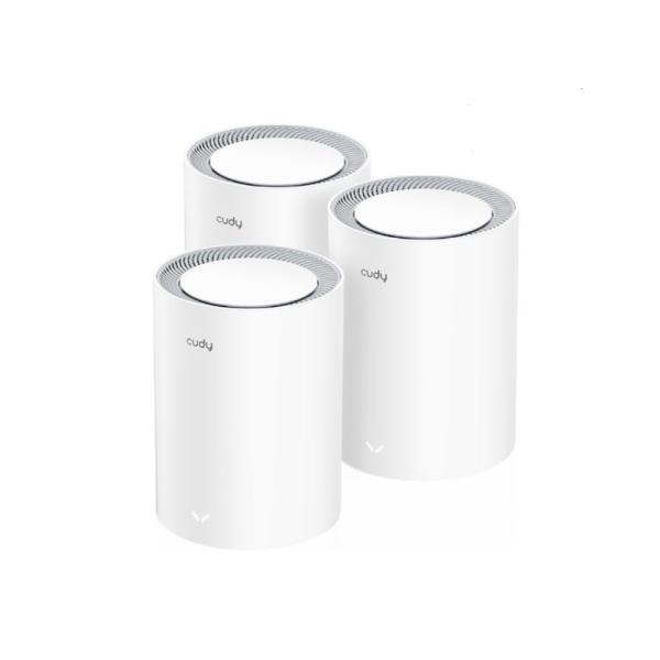 SISTEMA WIFI CUDY M1800(3-PACK) 2.0 DOBLE BANDA (5GHZ) AX1800 CUDY MESH BLANCO