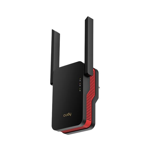 AMPLIFICADOR DE SE&Ntilde;AL  CUDY  RE3000 1.0  EXTENSOR DE RANGO WIFI 6 MESH  AX3000 GIGABIT NEGRO