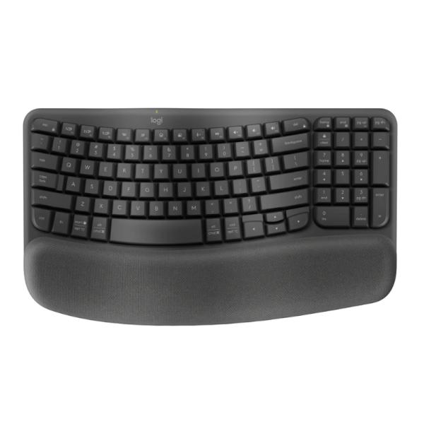 TECLADO LOGITECH ERGO WAVE KEYS INALÁMBRICO BLUETOOTH ESPAÑOL 920-012278 NEGRO