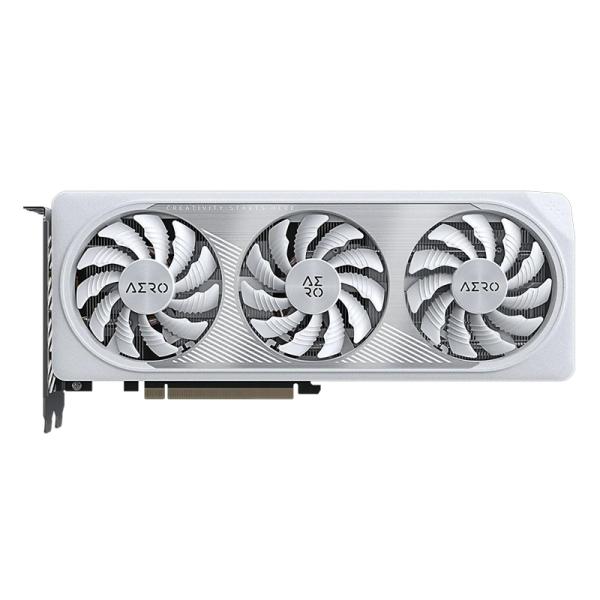 TARJETA DE VIDEO GIGABYTE GEFORCE RTX 4060 AERO OC 8G GDDR6 2550 MHZ GV-N4060AERO OC-8GD BLANCO