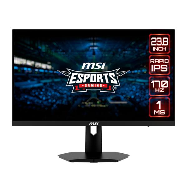 MONITOR 24" MSI G244F E2 1920 X 1080 FHD 170HZ 1MS PANEL IPS HDMI DISPLAY PORT FREESYNC 9S6-3BB4CH-003