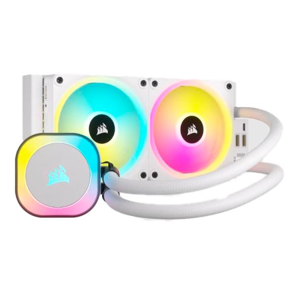 ENFRIAMIENTO LIQUIDO RGB CORSAIR ICUE LINK H100I RGB AIO 240MM CW-9061005-WW BLANCO