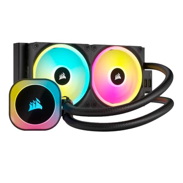 ENFRIAMIENTO LIQUIDO RGB CORSAIR ICUE LINK H100I RGB AIO 240MM CW-9061001-WW NEGRO
