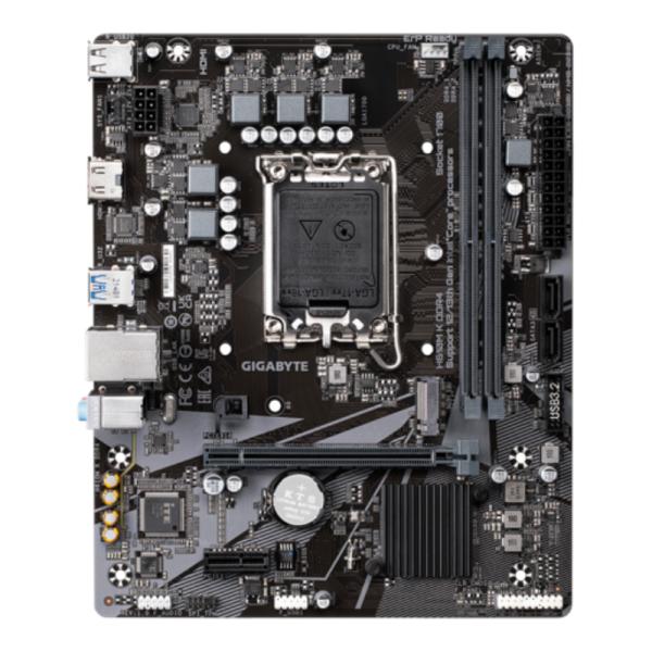 TARJETA MADRE GIGABYTE H610M K DDR4 LGA1700 H610MKDDR4 NEGRO