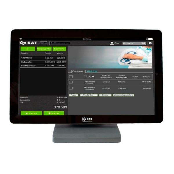 MONITOR SAT AMERICA TOUCH 2013FPH 21 PULG HDMI VGA 4070047000100 NEGRO
