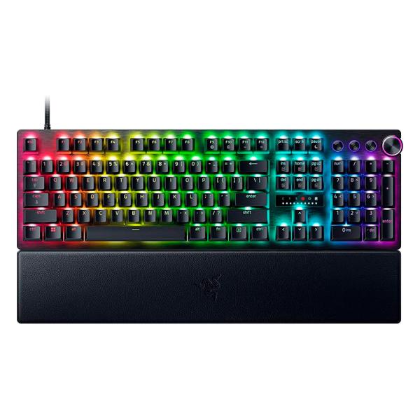 TECLADO GAMING RGB RAZER HUNTSMAN V3 PRO MEC&Aacute;NICO AL&Aacute;MBRICO USB INGL&Eacute;S RZ03-04970200-R3U1 NEGRO