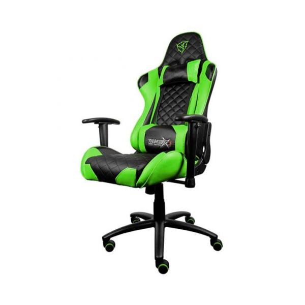 SILLA GAMING THUNDERX3 TGC12 CUERO SINTÉTICO TEGC-2008101.G1 NEGRO / VERDE