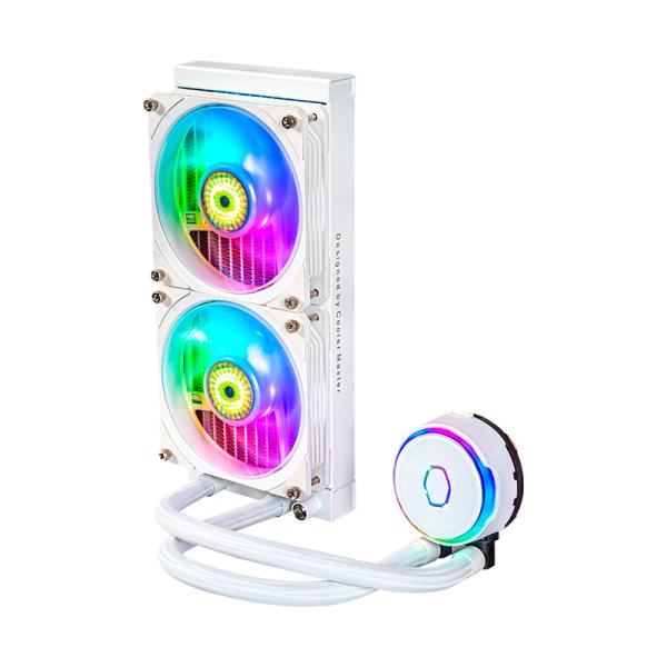 ENFRIAMIENTO LIQUIDO COOLER MASTER MASTERLIQUID PL240 FLUX WHITE EDITION AIO 240MM MLY-D24M-A23PZ-RW BLANCO