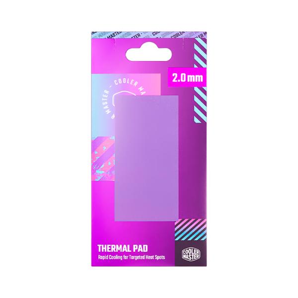 PARCHE T&Eacute;RMICO COOLER MASTER TPX NOPP 13.3W/M K 2.0MM GPU/CPU 95X45MM TPX-NOPP-9020-R1 MORADO
