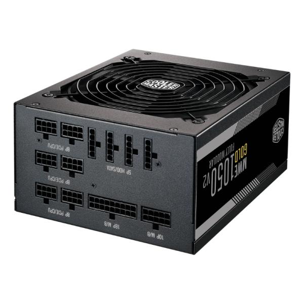 FUENTE DE PODER COOLER MASTER MWE GOLD 1050 V2 1050W 80 PLUS FULL MODULAR ATX MPE-A501-AFCAG-3VUS NEGRO