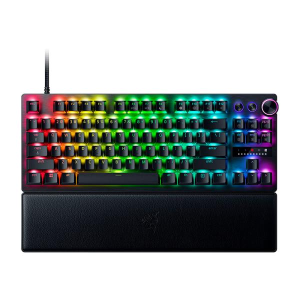 TECLADO GAMING RGB RAZER HUNTSMAN V3 PRO TKL MEC&Aacute;NICO AL&Aacute;MBRICO USB INGL&Eacute;S RZ03-04980200-R3U1 NEGRO
