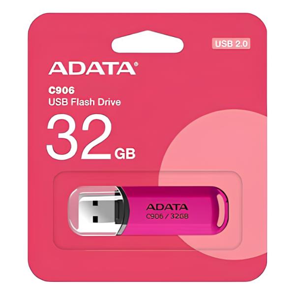 MEMORIA USB 32GB ADATA C906 USB-A 2.0 AC906-32G-RPP ROSADO