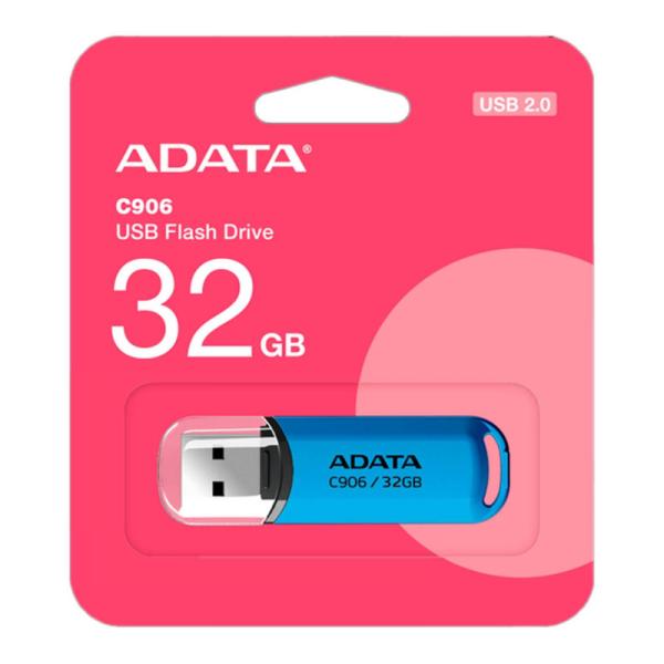 MEMORIA USB 32GB ADATA C906 USB-A 2.0 AC906-32G-RWB AZUL