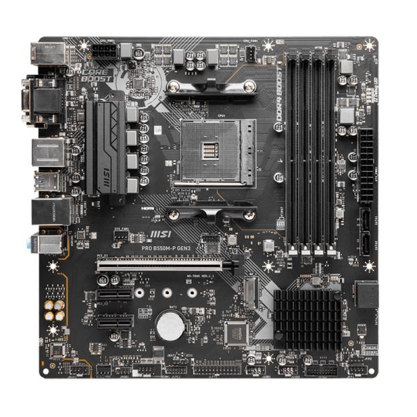 TARJETA MADRE MSI B550M-P GEN3 AM4 MICRO-ATX DDR4 911-7D95-010 NEGRO