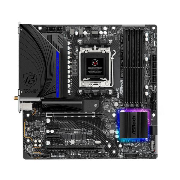 TARJETA MADRE ASROCK B650M PG RIPTIDE WIFI AM5 MICRO-ATX DDR5 NEGRO