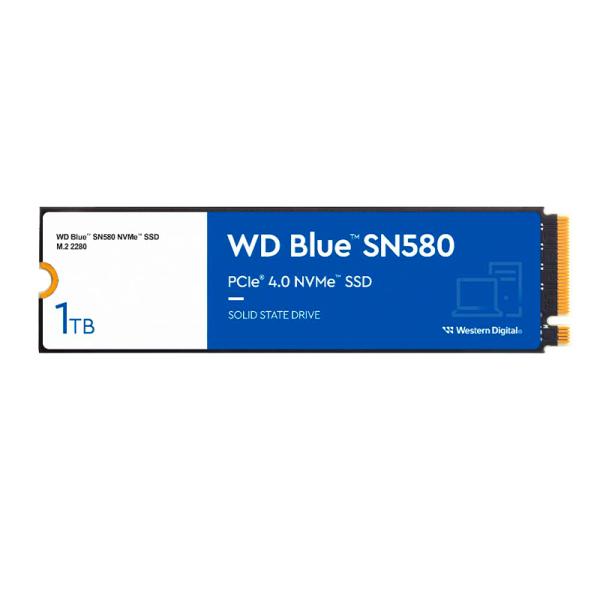 HD INTERNO SOLIDO 1TB WESTERN DIGITAL BLUE SN580 M.2 2280 PCIE GEN4 X4 NVME 4150MB/S / 4150MB/S WDS100T3B0E AZUL
