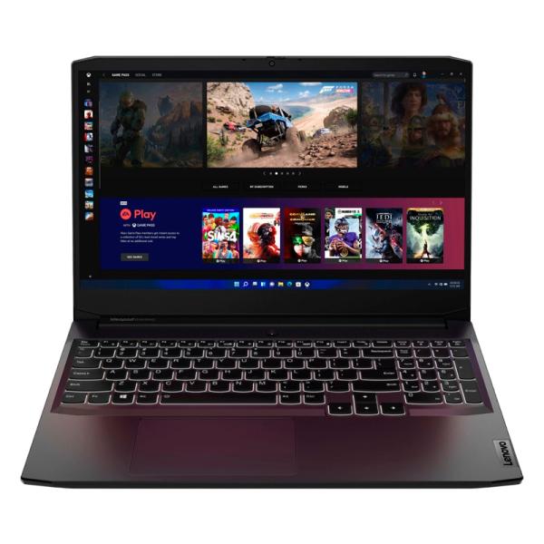 LAPTOP LENOVO 82K201XCUS  15.6"   RYZEN 5 5600H 8GB 256GB SSD TV RTX3050TI 4GB  WIN 11 HOME BLACK-ENGLISH