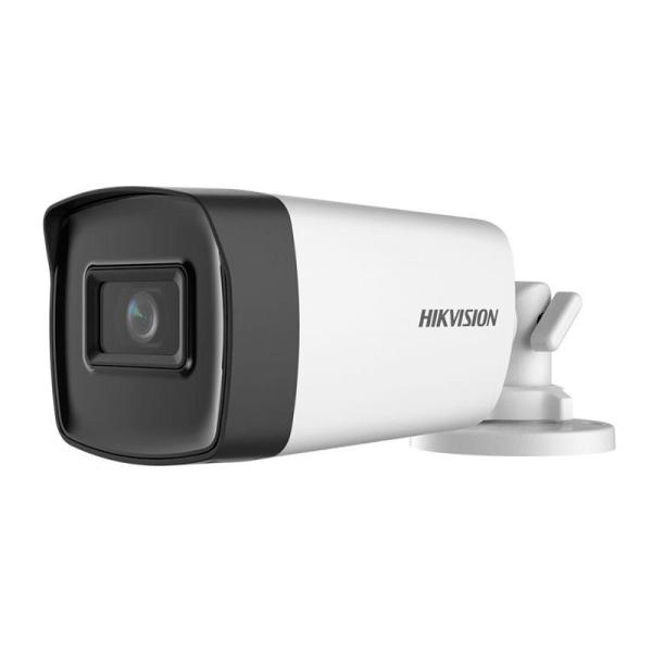CAMARA BULLET HIKVISION DS-2CE17H0T-IT5F(3.6MM) 5 MP EXIR 2.0 CON ALCANCE IR HASTA 80 M IP67 300512816 BLANCO