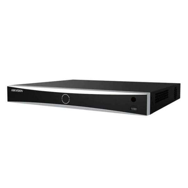 GRABADORA NVR HIKVISION DS-7616NXI-K2/16P 16 CANALES IP HASTA 12 MP / 4K 2 SATA HASTA 20 TB H.265+ ACUSENSE POE NEGRO