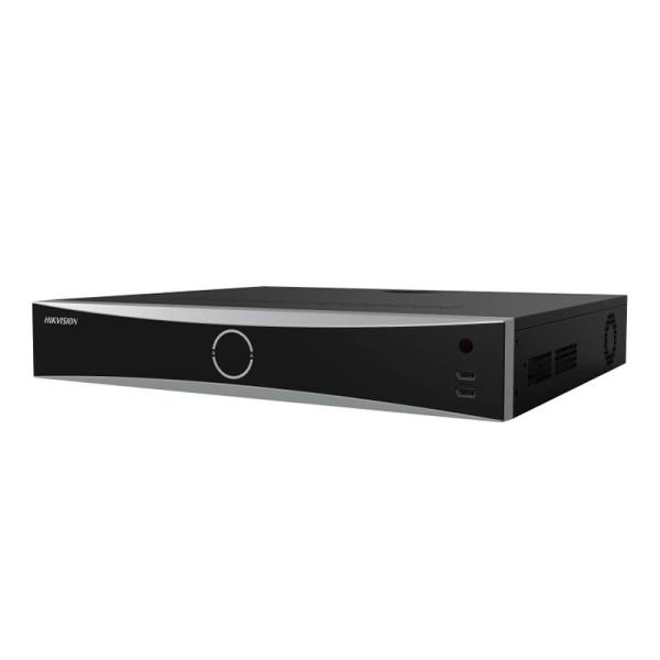 GRABADORA NVR HIKVISION DS-7732NXI-K4/16P 32 CANALES IP HASTA 12 MP / 4K 4 SATA HASTA 40 TB H.265+ ACUSENSE POE 303621110 NEGRO