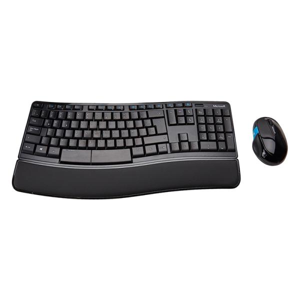 TECLADO Y MOUSE MICROSOFT SCULPT COMFORT DESKTOP INAL&Aacute;MBRICO 2.4 GHZ ESPA&Ntilde;OL L3V-00004 NEGRO