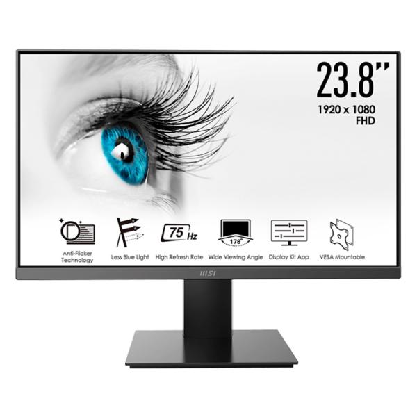 MONITOR 24" MSI PRO MP241X 1920 X 1080 75HZ 8MS 75HZ HD FLAT HDMI ADAPTIVE SYNC + GM08 GAMING